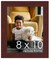 Photo Size Minimalist Brown Picture Frame - UV Acrylic, Foam Board Backing, Hanging Hardware
